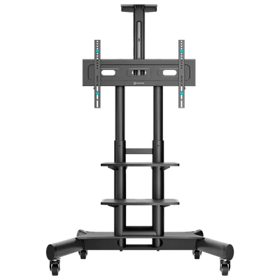 Мобильная стойка ONKRON TS1552 BLACK, 1 ТВ 40–70", VESA до 400×600, до 60,5 кг