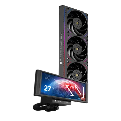 СЖО Thermalright T-VISION-BL-360-ARGB, 360мм, 3×120мм, ARGB, черный