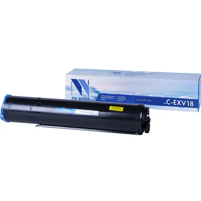Тонер-туба NV Print NV-CEXV18, чёрная, для Canon iR1018/1020/1022/1024, 8400 страниц