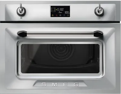 Духовой шкаф SMEG SO4902M1X, комбинированный с СВЧ, 60 см, 45 см, нержавеющая сталь