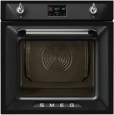 Духовой шкаф SMEG SOP6902S2PN, 68 л, пиролиз, черный