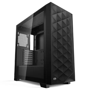 Корпус PCCooler C3D510 BK, Mesh Mid Tower, E-ATX/ATX/mATX/mITX, TG, без БП