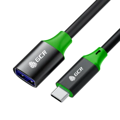 Кабель-переходник GCR GCR-56721, 0.5м, USB 3.0 CM/AF, 5Гбит/с, медь