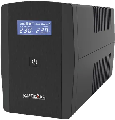ИБП Импульс ЮНИОР СМАРТ 1200, линейно-интерактивный, 1200 ВА/720 Вт, LCD, 6×IEC C13