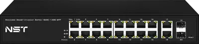 Коммутатор NST NS-SW-18G2G-L, L2+, 18×GE, 2×SFP