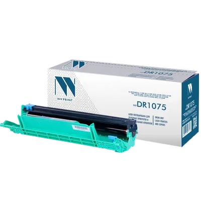 Фотобарабан NV Print NV-DR1075, для Brother, 10000 страниц, чёрный, OPC