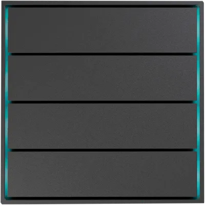 Сенсорный кнопочный модуль Donel DPF8371MB, KNX, 4 группы, метеорит