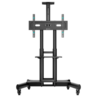 Мобильная стойка ONKRON TS1551 BLACK, 1 ТВ 32–65", VESA до 600×400, до 45,5 кг