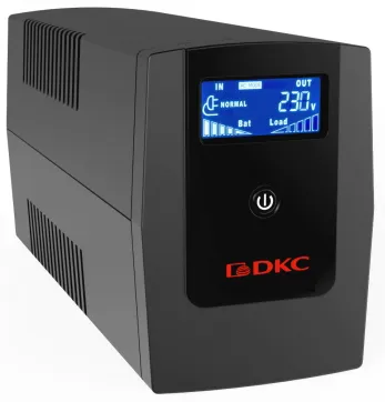 ИБП DKC INFOLCD1500I Info LCD, линейно-интерактивный, 1500 ВА/900 Вт, 4×IEC C13, USB, LCD