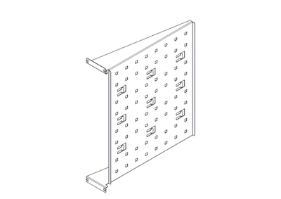 Полка Systeme Electric UT8105, Uniprom, 2U, 450мм, до 15кг