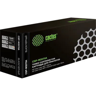 Картридж лазерный CACTUS CSP-W2070A, черный, 1000 стр., для HP Color Laser 150