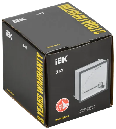 Амперметр IEK Э47 IPA10-6-2500-E, 2500/5А, кл. 1,5, 72х72мм