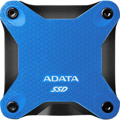 Твердотельный накопитель/ ADATA External SSD SD620, 1000GB, Type-C, USB 3.2 Gen2, R/W 520/460 MB/s, 80x80x15mm, Blue (5 лет)