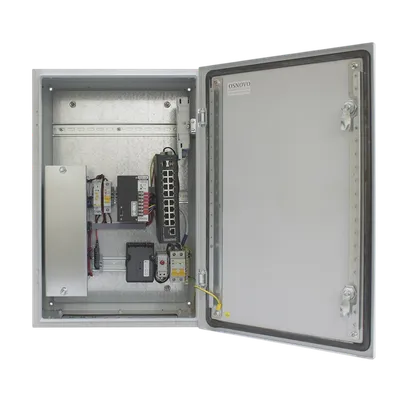 Коммутатор OSNOVO OS-46TB1(SW-81602/ILS(port 90W)), L2+, 16×GE PoE (2×90Вт+14×30Вт), 2×SFP, PoE 360Вт, уличный