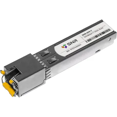 Модуль SNR Оптический модуль SFP-T , 10/100/1000Base-T (1 GbE), UTP, RJ45, up to 100m
