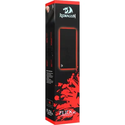 Коврик для мыши Redragon Flick XL 77990, 400×900×4 мм, черный