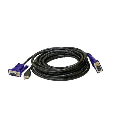 Кабель KVM Origo OKVMCU5/A1A, VGA-USB, 5м