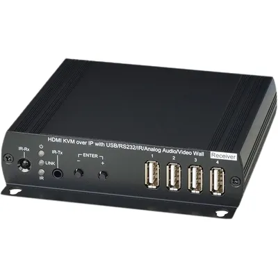 Приемник SC&T HKM02BR, KVM HDMI/USB/RS232/ИК по Ethernet, до 150 м