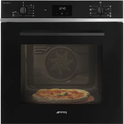 Духовой шкаф SMEG SF6400S1PZB, 65л, пар, 9 режимов, черный