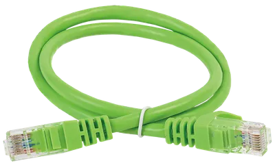 Патч-корд ITK PC02-C5EU-3M-G, UTP Cat.5e, 3 м, зелёный