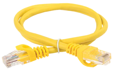 Патч-корд ITK PC05-C5EUL-1M, Cat.5e UTP LSZH, 1м, желтый
