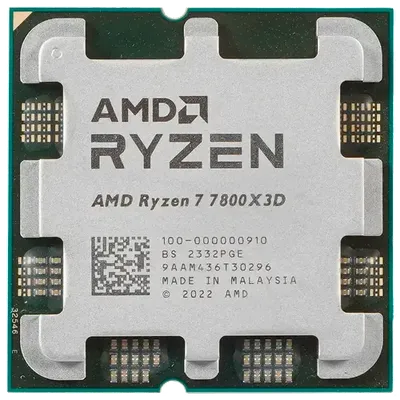 Центральный Процессор AMD RYZEN 7 7800X3D (Raphael, 5nm, C8/T16, Base 4,2GHz, Turbo 5,0GHz, RDNA 2 Graphics, L3 96Mb, TDP 120W, SAM5)
