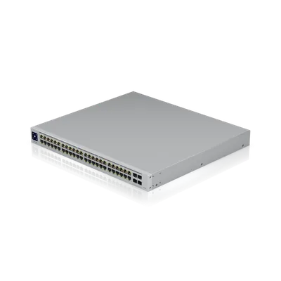 Коммутатор Ubiquiti USW-Pro-48-POE, L2, 48×1GbE PoE, 4×SFP+, 600W PoE, 1U