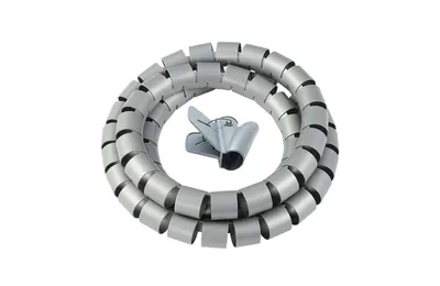 Органайзер для кабеля Donel DCO28G2, 28мм, 2м, серый