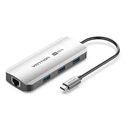 Порт-репликатор Vention TQHHB, USB-C, HDMI, RJ45, PD 100 Вт