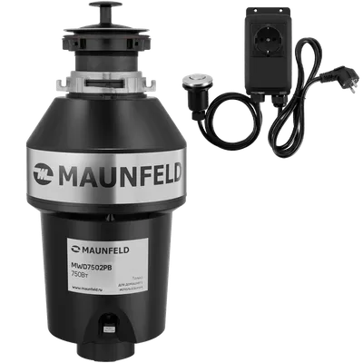 Измельчитель пищевых отходов Maunfeld MWD7502PB, 750Вт, 4200об/мин