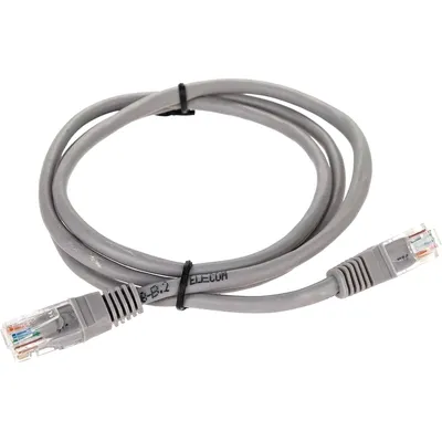 Патч-корд Telecom NA102--1M, UTP кат.5е, 1м, серый