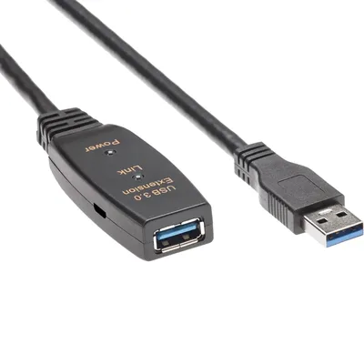 Кабель-адаптер USB iOpen ACU827A-10M, USB3.0, активный, 10м