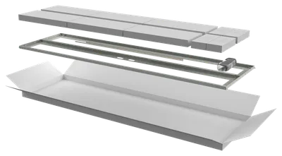 Дверь ITK LN35-38U6X-D2P перфорированная двустворчатая, 38U, 600 мм, серая