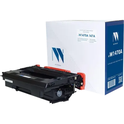 Тонер-картридж NV Print NV-W1470A, черный, 10 500 страниц, для HP LJ M611/M612/M634–M636