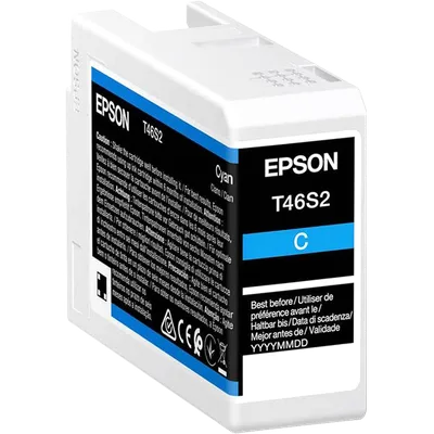 Струйный картридж Epson C13T46S200 (T46S2), голубой, 25 мл, UltraChrome Pro10