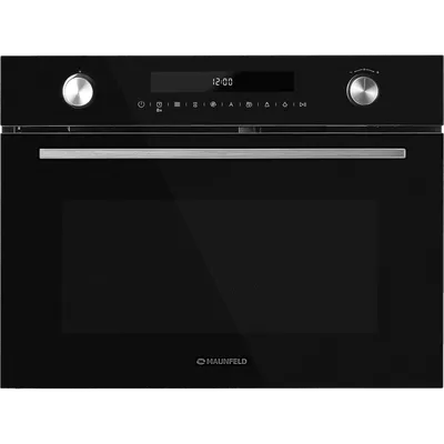 Духовой шкаф Maunfeld MCMO5015MFB, компактный, с СВЧ, 50 л, чёрный