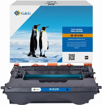 Картридж G&G GG-W1470A (147A), черный, 10500 стр., для HP LaserJet M611dn/M612dn/M634dn/M634h