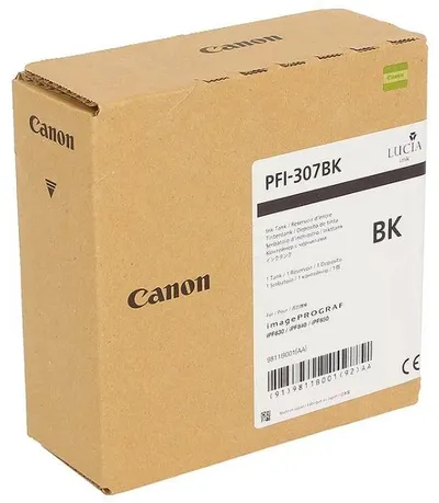 Картридж Canon PFI-307BK, черный, 330 мл