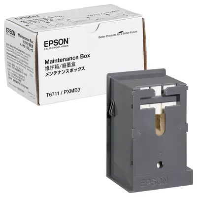 Емкость для отработанных чернил Epson C13T671100 (T6711), чёрная