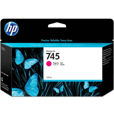 Картридж HP F9J95A, 745 Magenta, 130 мл, DesignJet Z2600/Z5600