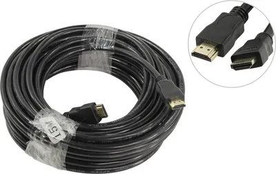Кабель HDMI VCOM CG150S-15M_810844, HDMI-HDMI, v1.4, 3D, 15 м