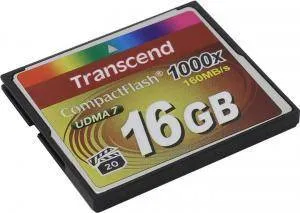 Карта памяти Transcend TS16GCF1000, CompactFlash, 16ГБ, UDMA 7