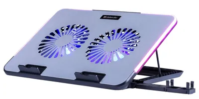 Defender Подставка для ноутбука NS-519 15.6", 2 вентилятора, RGB, металл.