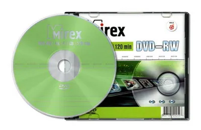 Диск DVD-RW Mirex UL130032A4S, 4.7 ГБ, 4x, Slim Case