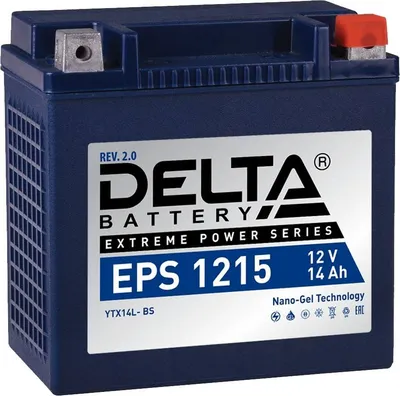 Аккумулятор для ИБП Delta EPS 1215, 12В, 15Ач, клемма болт
