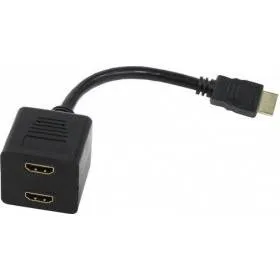 Кабель-переходник VCOM TA653_462171, HDMI M→2×HDMI F, 0.2м