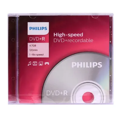 Диск DVD+R Philips DR4S6S01F/97, 4.7ГБ, 16x