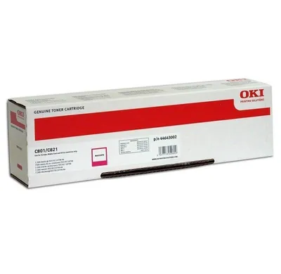 Картридж OKI 44643002, малиновый, для C801/821, 7300 страниц