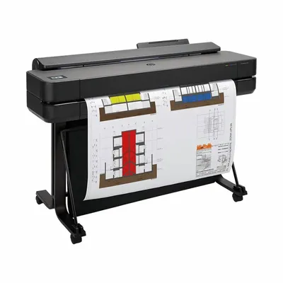Плоттер HP Designjet T650 (5HB10A), A0, 36", цветной, 2400×1200 dpi, USB/GbE/WiFi