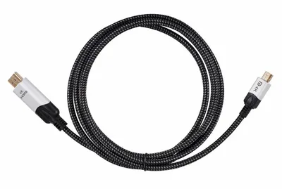 Кабель-переходник VCOM CG615M-1.8, miniDisplayPort M — HDMI M, 4K@60Hz, 1,8 м